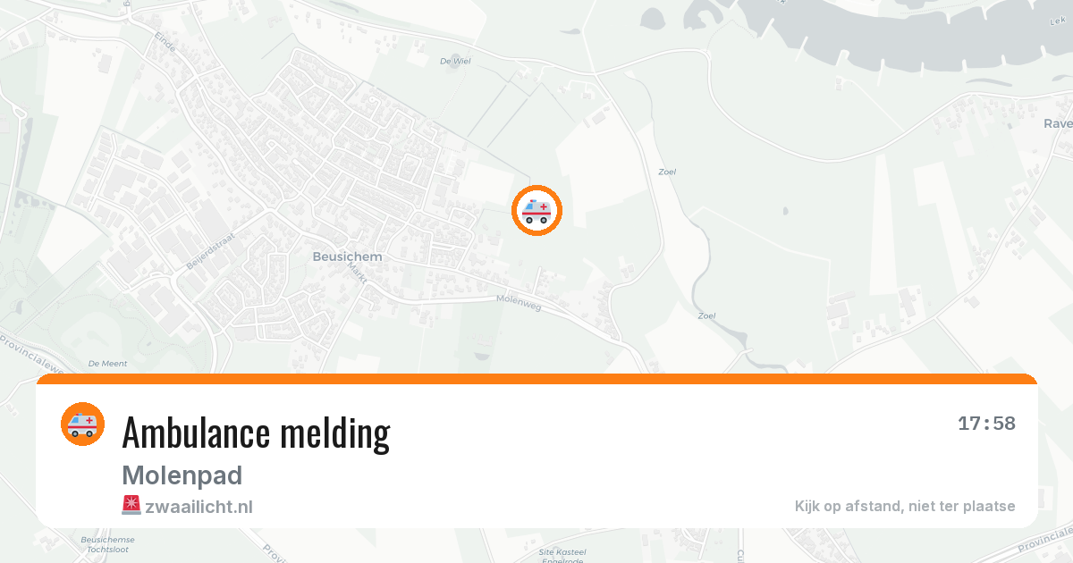 Ambulance melding — 20 jul 2026