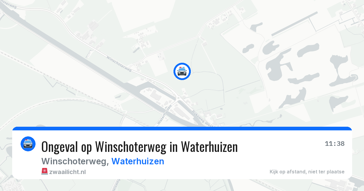 Ongeval op Winschoterweg in Waterhuizen — 10 jun 2026