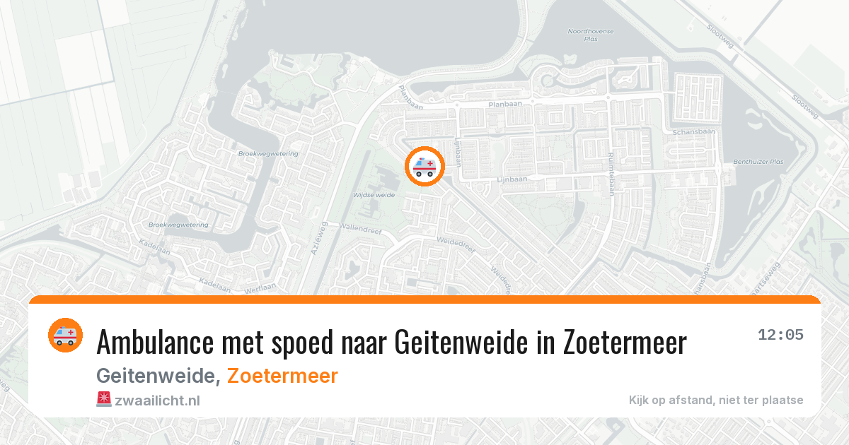 Ambulance met spoed naar Geitenweide in Zoetermeer — 9 apr 2026