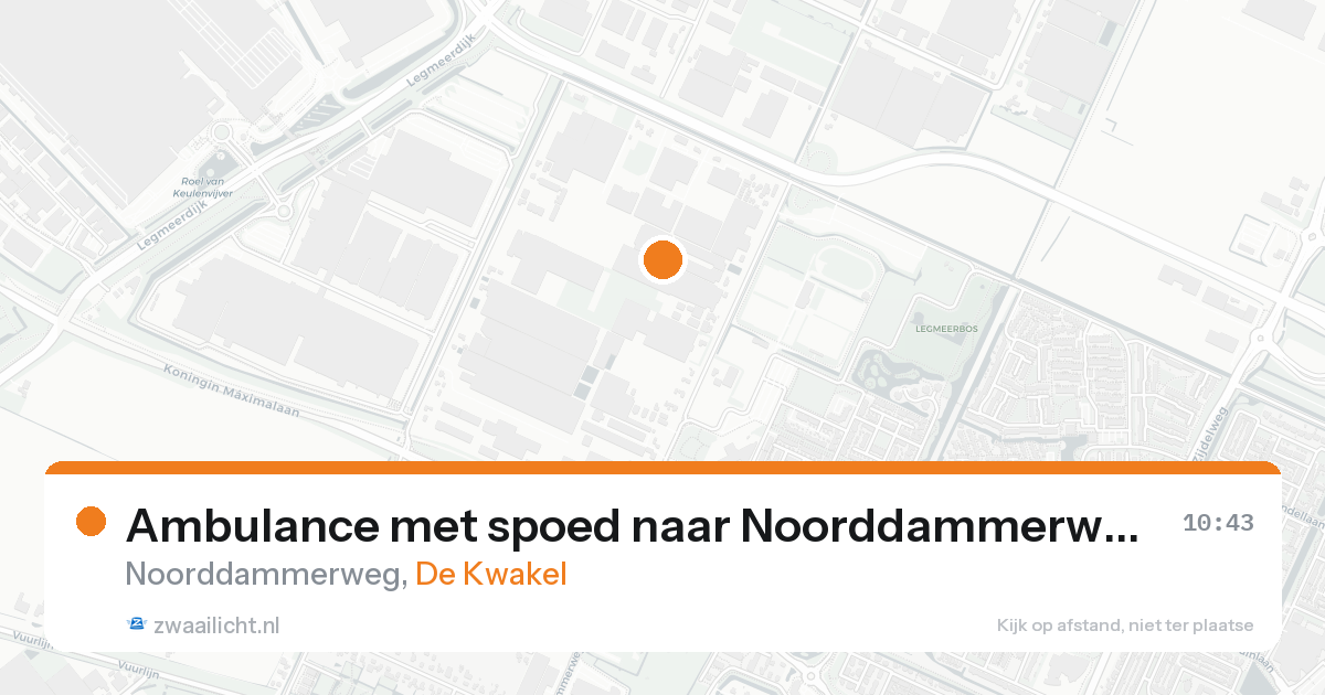Ambulance met spoed naar Noorddammerweg in De Kwakel — 9 jun 2026