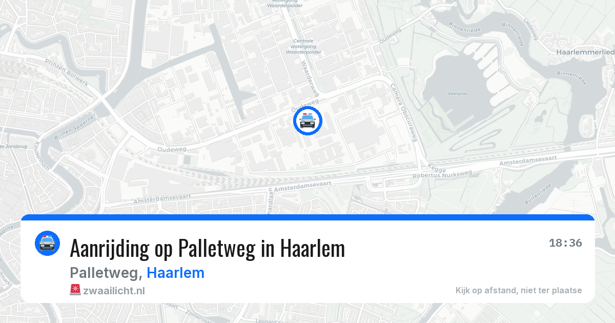 Aanrijding op Palletweg in Haarlem — 5 aug 2026