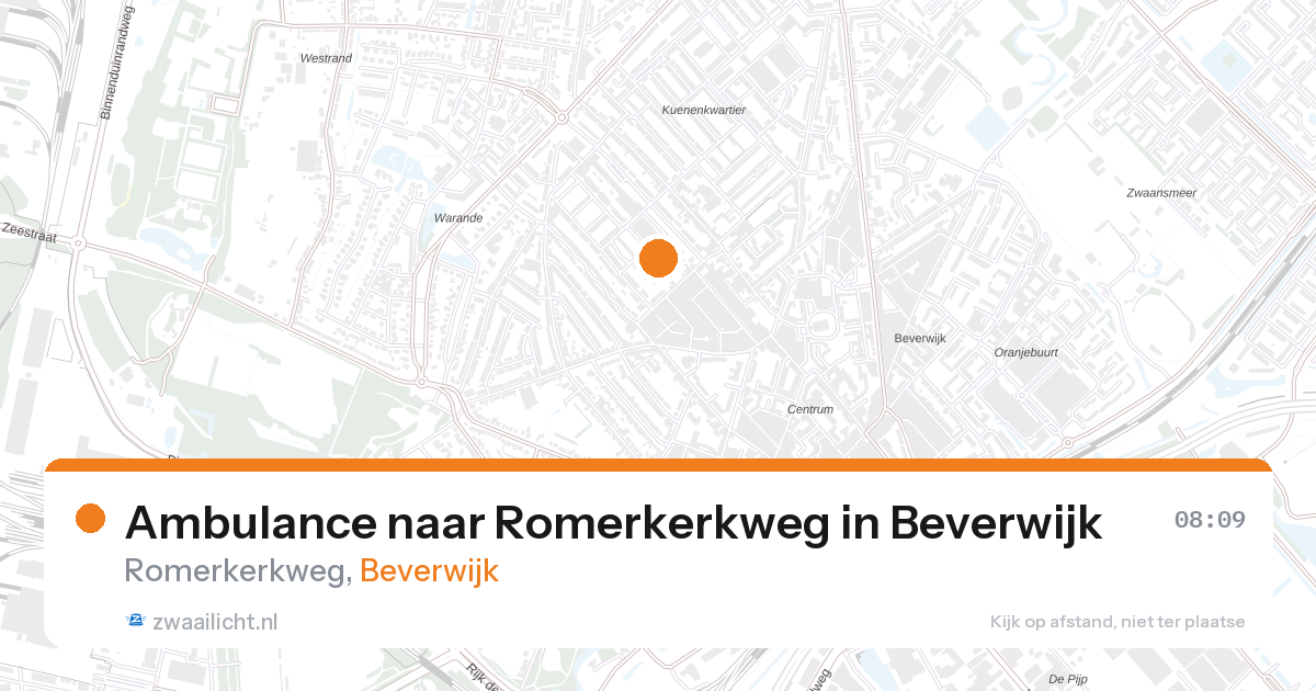 Ambulance naar Romerkerkweg in Beverwijk — 16 jun 2026