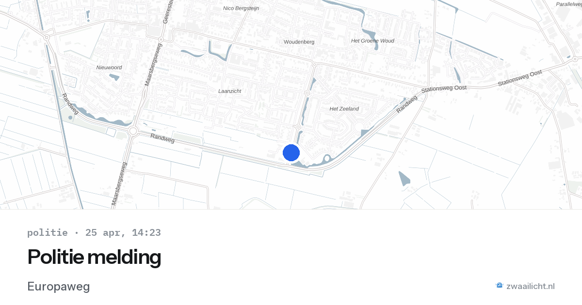 Politie melding — 25 apr 2026