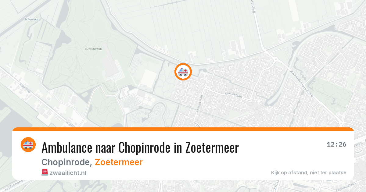 Ambulance naar Chopinrode in Zoetermeer — 20 apr 2026