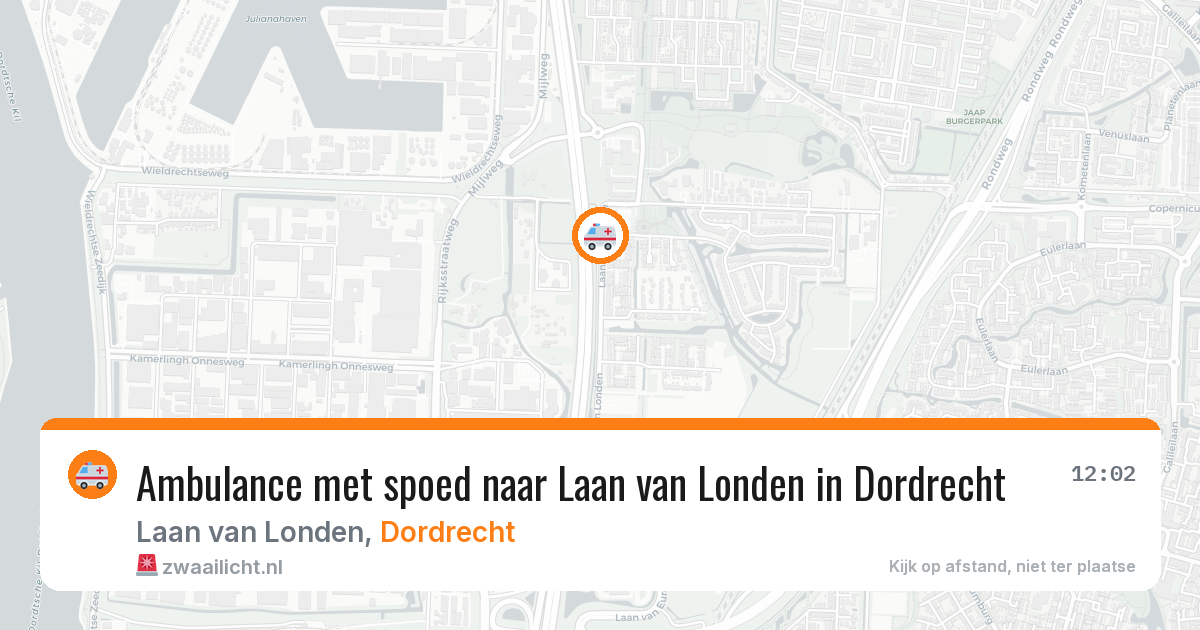 Ambulance met spoed naar Laan van Londen in Dordrecht — 18 jun 2026