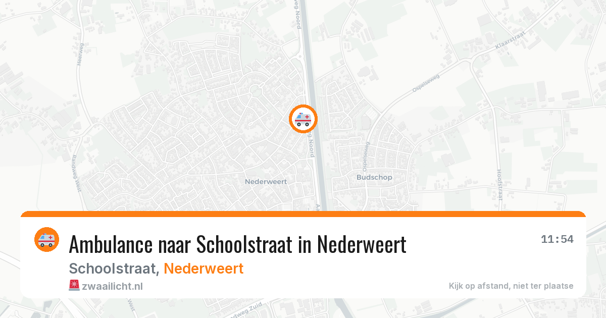 Ambulance naar Schoolstraat in Nederweert — 8 jul 2026