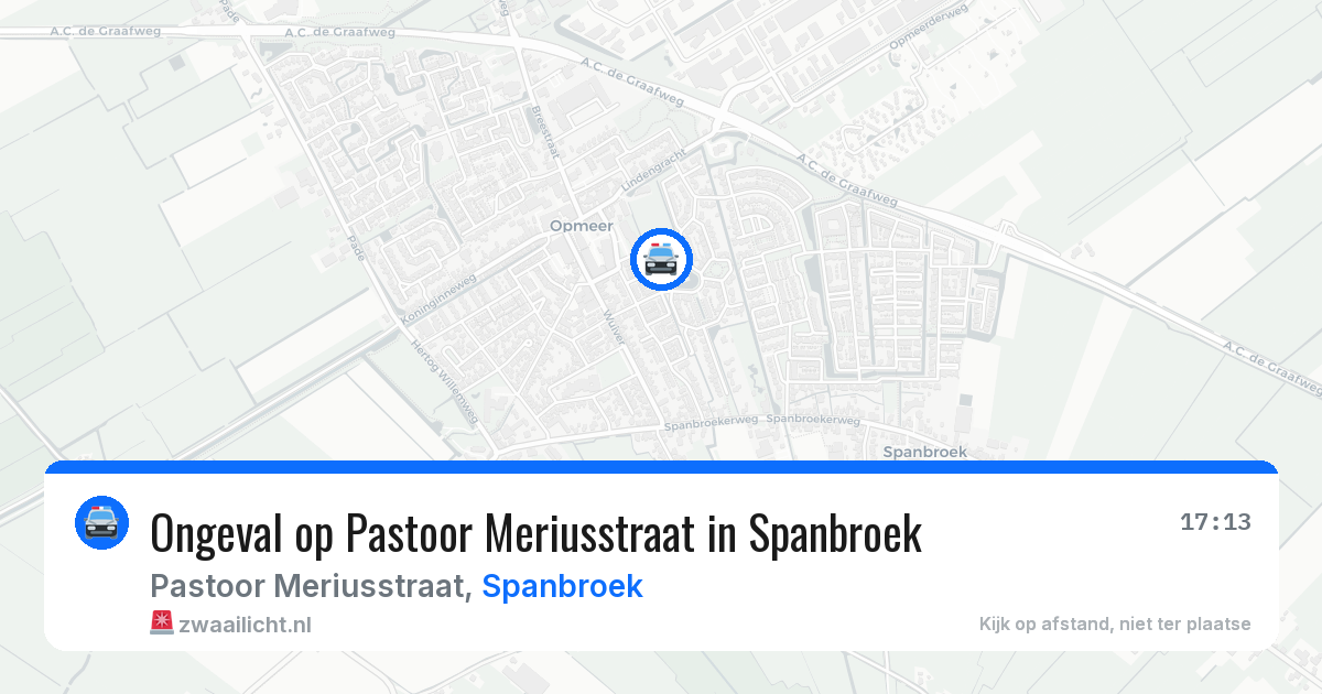 Ongeval op Pastoor Meriusstraat in Spanbroek — 31 jul 2026