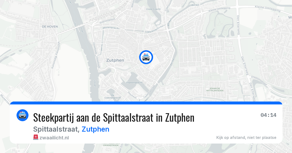 Steekpartij aan de Spittaalstraat in Zutphen — 20 mei 2026