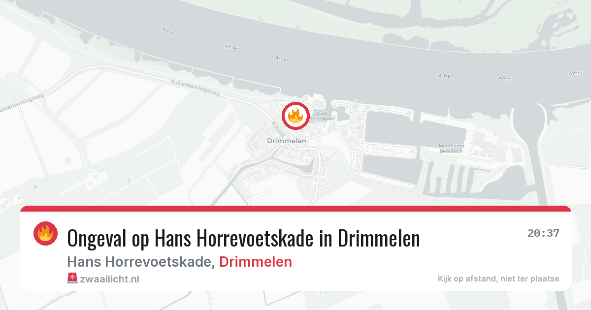 Ongeval op Hans Horrevoetskade in Drimmelen — 28 mei 2026