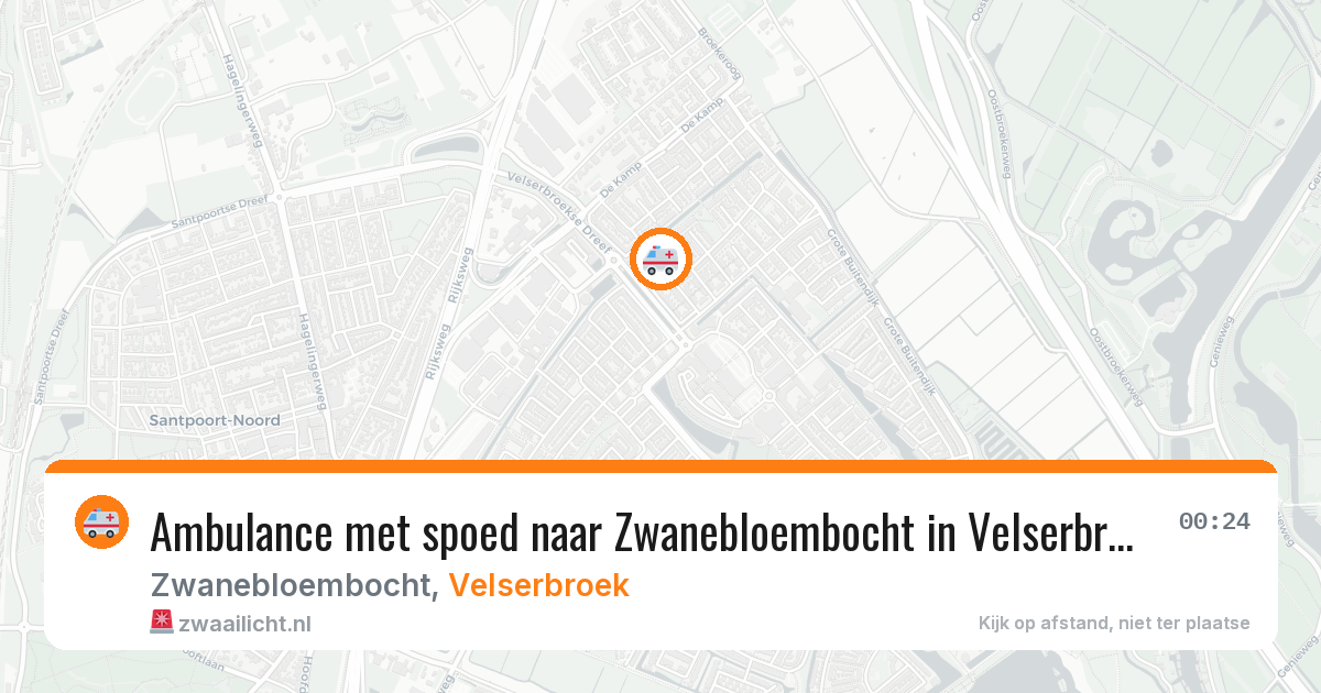 Ambulance met spoed naar Zwanebloembocht in Velserbroek — 28 jan 2026