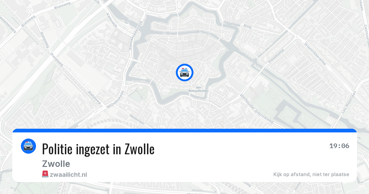 Politie ingezet in Zwolle — 21 mrt 2026 | 🚨 Zwaailicht.nl