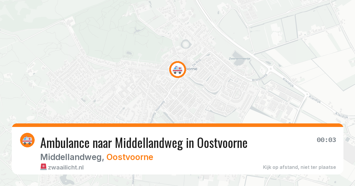 Ambulance naar Middellandweg in Oostvoorne — 14 jun 2026