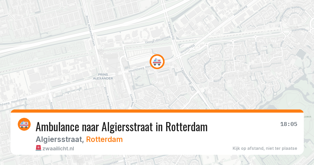 Ambulance naar Algiersstraat in Rotterdam — 17 mrt 2026