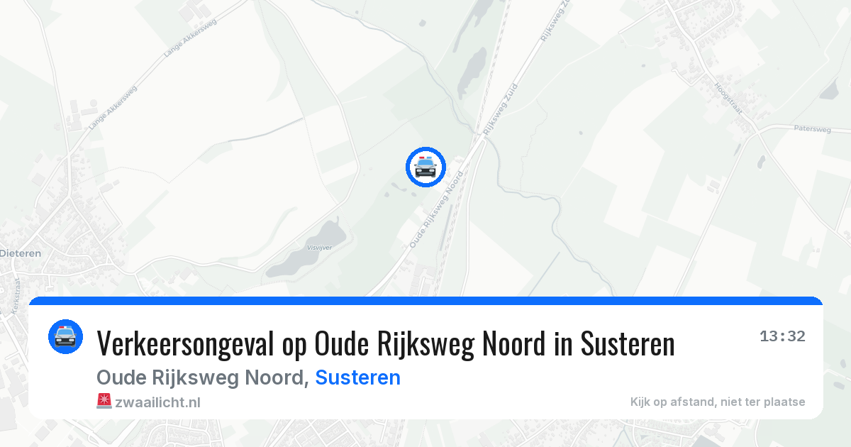Verkeersongeval op Oude Rijksweg Noord in Susteren — 27 feb 2026