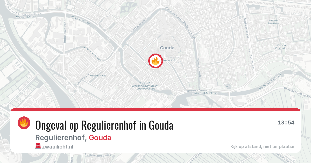 Ongeval op Regulierenhof in Gouda — 8 mei 2026