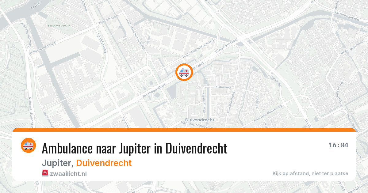 Ambulance naar Jupiter in Duivendrecht — 28 jun 2026