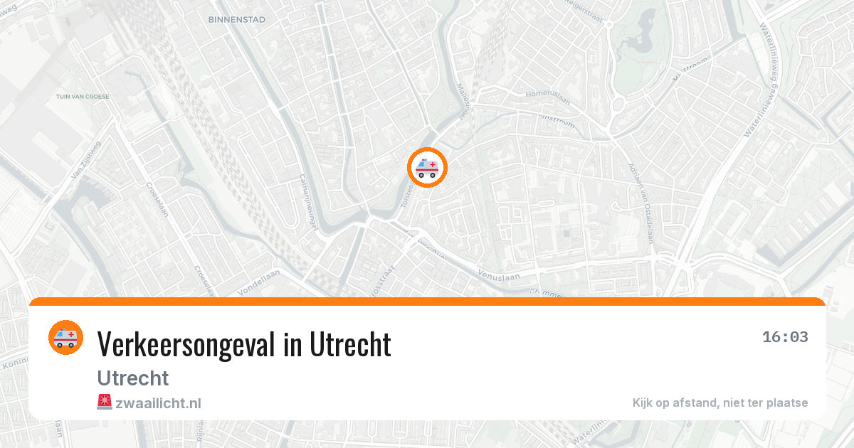 Verkeersongeval in Utrecht — 26 apr 2026