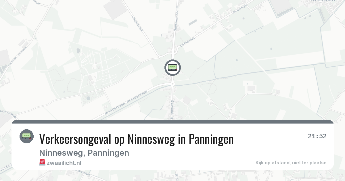 Verkeersongeval op Ninnesweg in Panningen — 28 mei 2026