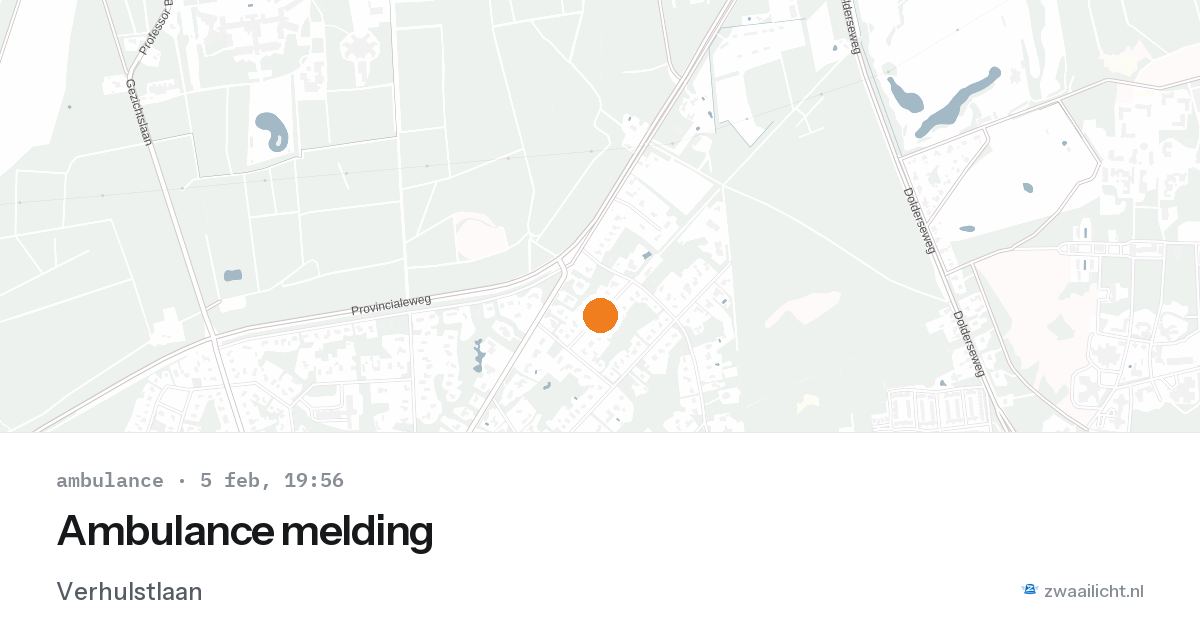 Ambulance melding — 5 feb 2026