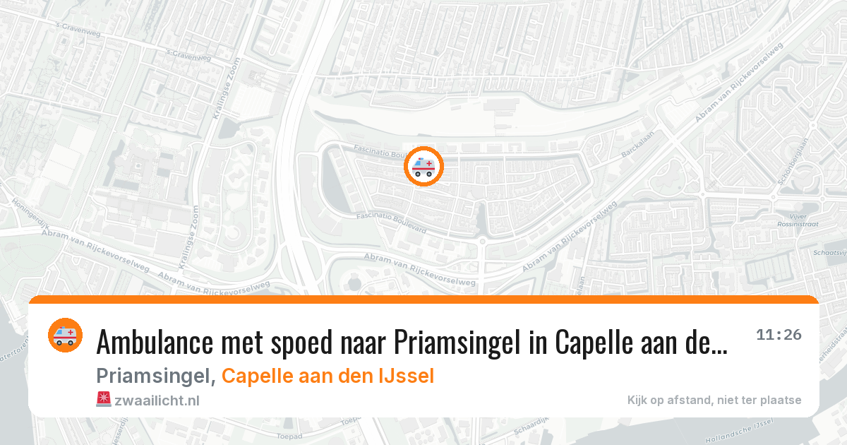 Ambulance met spoed naar Priamsingel in Capelle aan den IJssel — 4 jun 2026