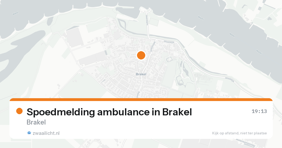 Spoedmelding ambulance in Brakel — 7 aug 2026