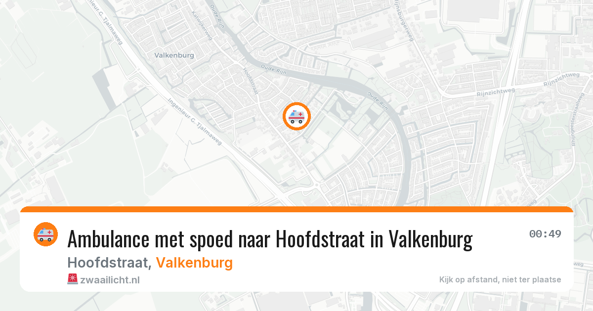 Ambulance met spoed naar Hoofdstraat in Valkenburg — 21 mrt 2026
