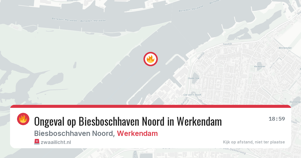 Ongeval op Biesboschhaven Noord in Werkendam — 20 jun 2026