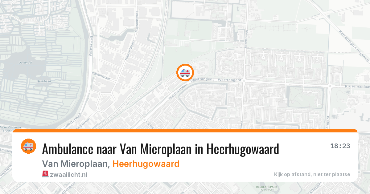 Ambulance naar Van Mieroplaan in Heerhugowaard — 5 jun 2026