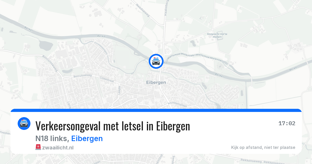 Verkeersongeval met letsel in Eibergen — 11 mei 2026
