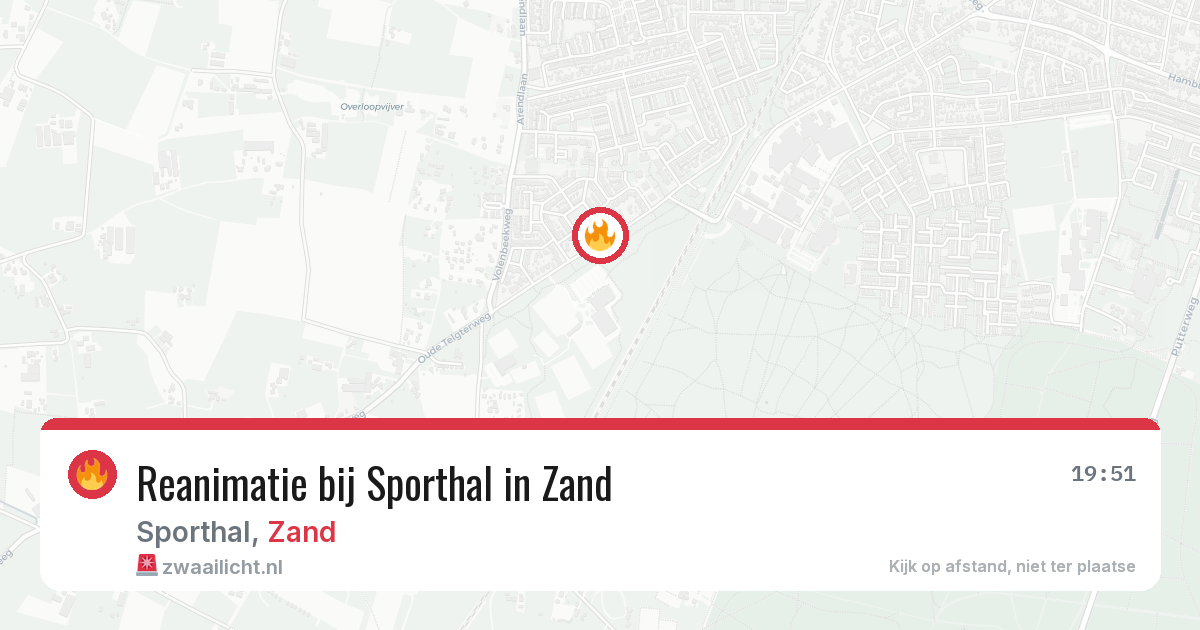 Reanimatie bij Sporthal in Zand — 16 jan 2026