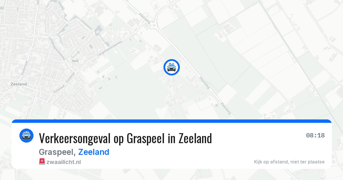 Verkeersongeval op Graspeel in Zeeland — 31 jul 2026