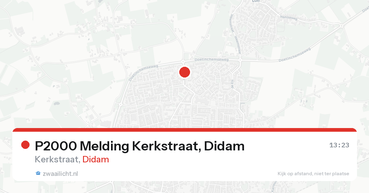 P2000 Melding Kerkstraat, Didam — 31 jan 2026
