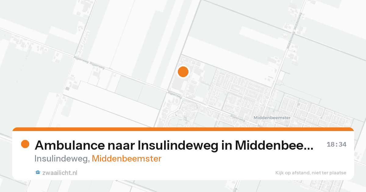 Ambulance naar Insulindeweg in Middenbeemster — 4 jun 2026
