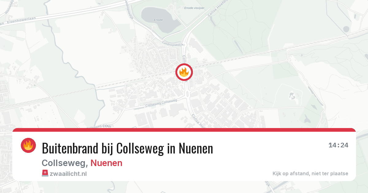 Buitenbrand bij Collseweg in Nuenen — 24 jul 2026