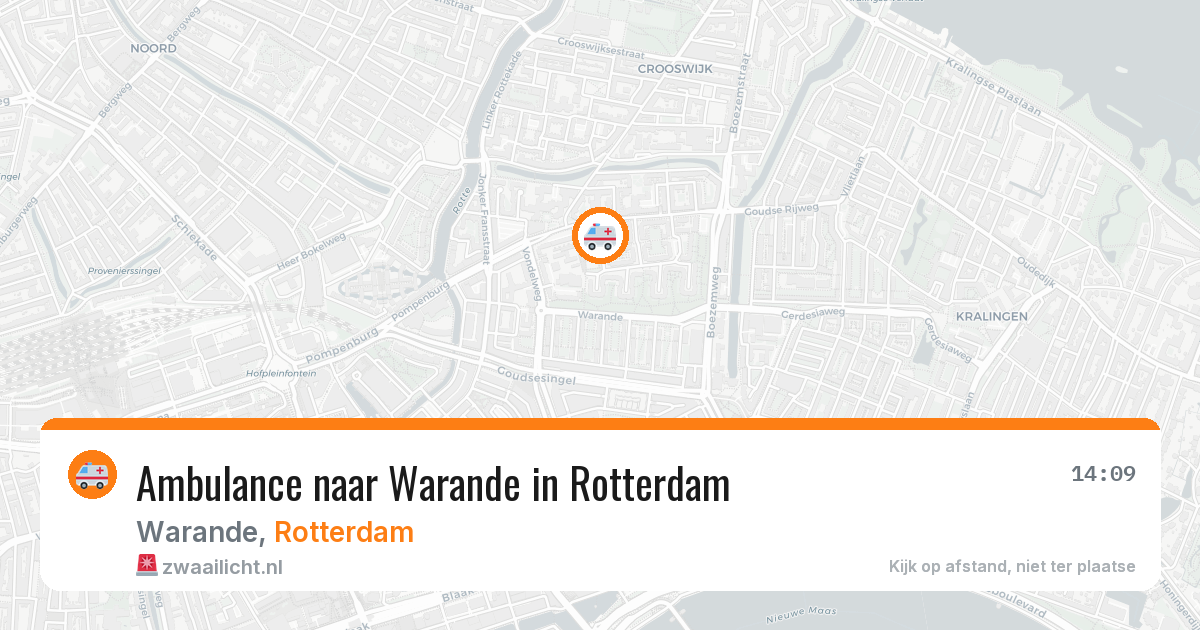 Ambulance naar Warande in Rotterdam — 23 jun 2026