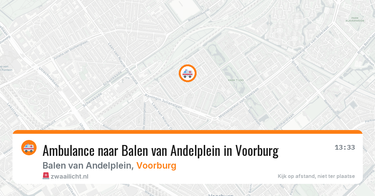 Ambulance naar Balen van Andelplein in Voorburg — 12 aug 2026