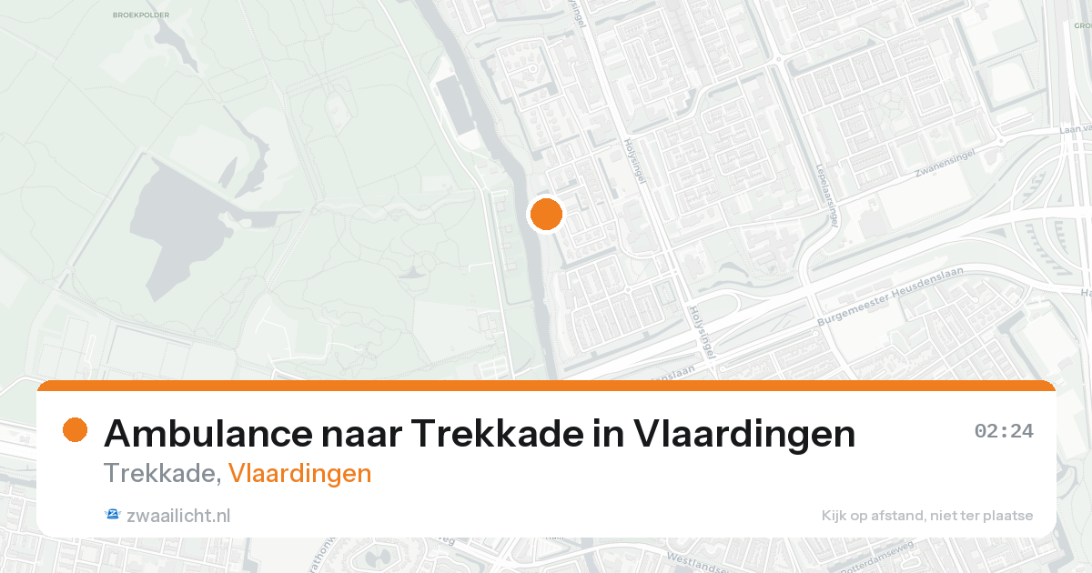 Ambulance naar Trekkade in Vlaardingen — 8 feb 2026