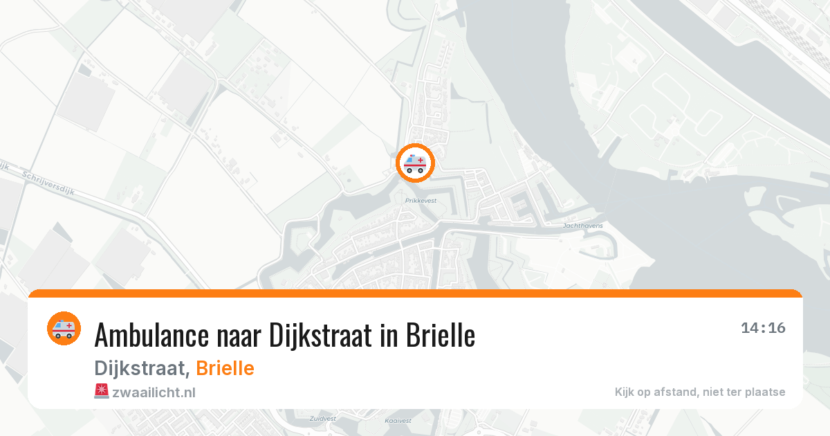 Ambulance naar Dijkstraat in Brielle — 26 jul 2026