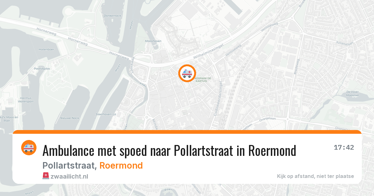 Ambulance met spoed naar Pollartstraat in Roermond — 1 mei 2026