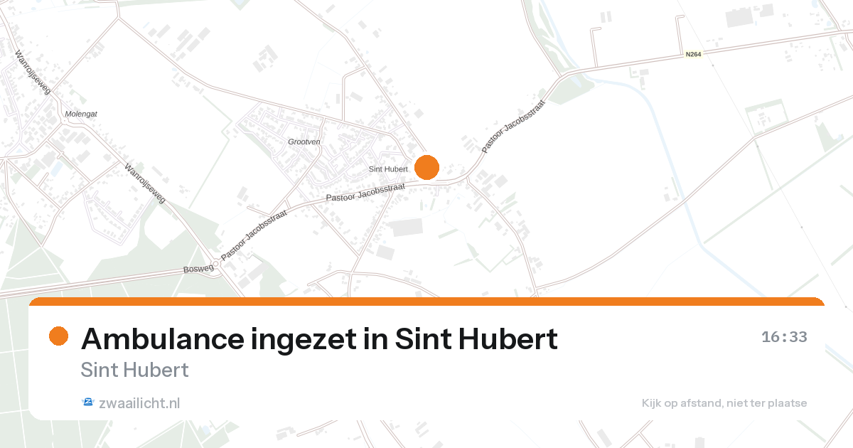 Ambulance ingezet in Sint Hubert — 26 aug 2026