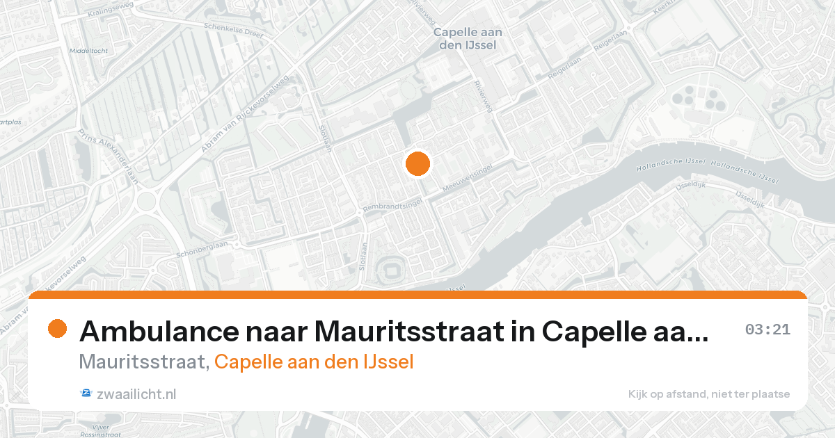 Ambulance naar Mauritsstraat in Capelle aan den IJssel — 31 jan 2026