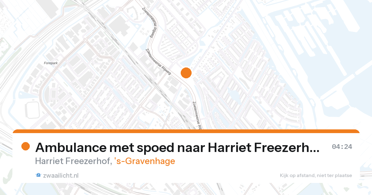 Ambulance met spoed naar Harriet Freezerhof in 's-Gravenhage — 28 aug 2026