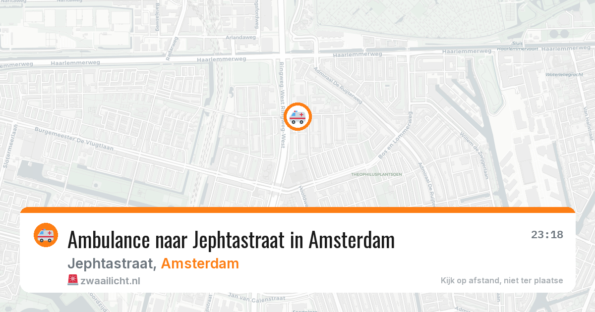 Ambulance naar Jephtastraat in Amsterdam — 4 jul 2026