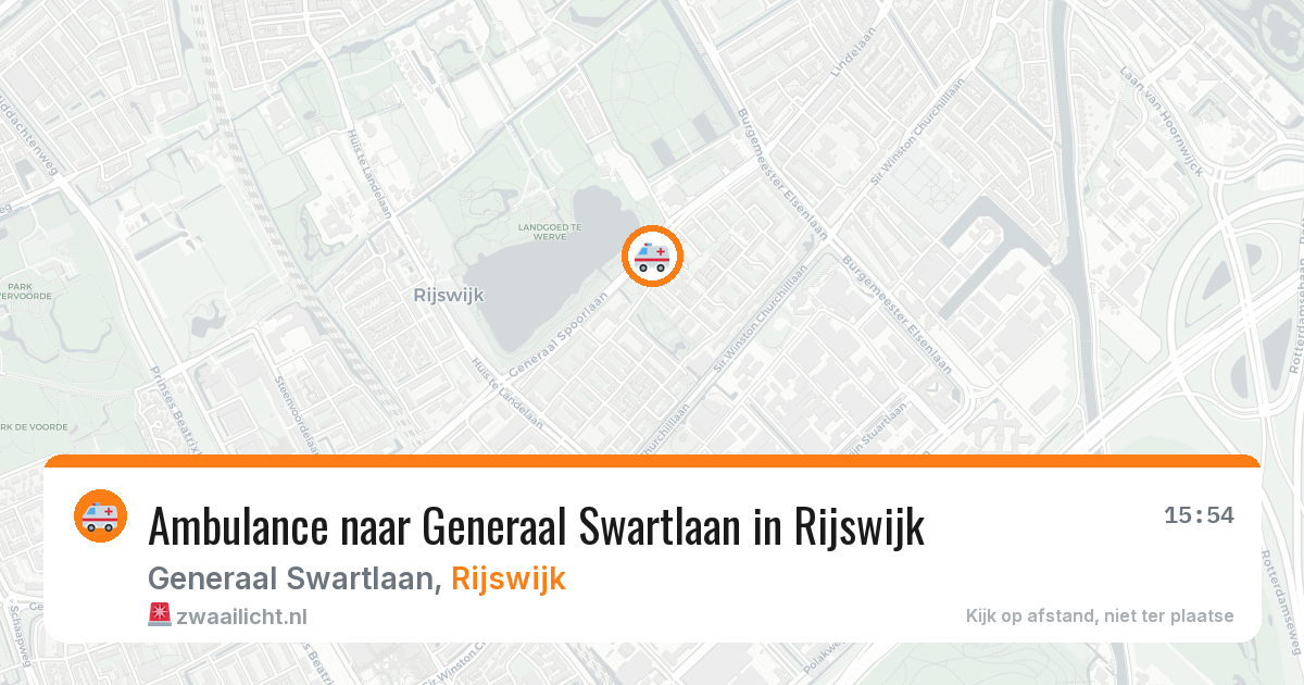 Ambulance naar Generaal Swartlaan in Rijswijk — 4 mei 2026