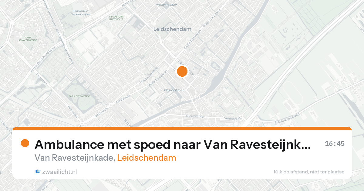 Ambulance met spoed naar Van Ravesteijnkade in Leidschendam — 7 feb 2026
