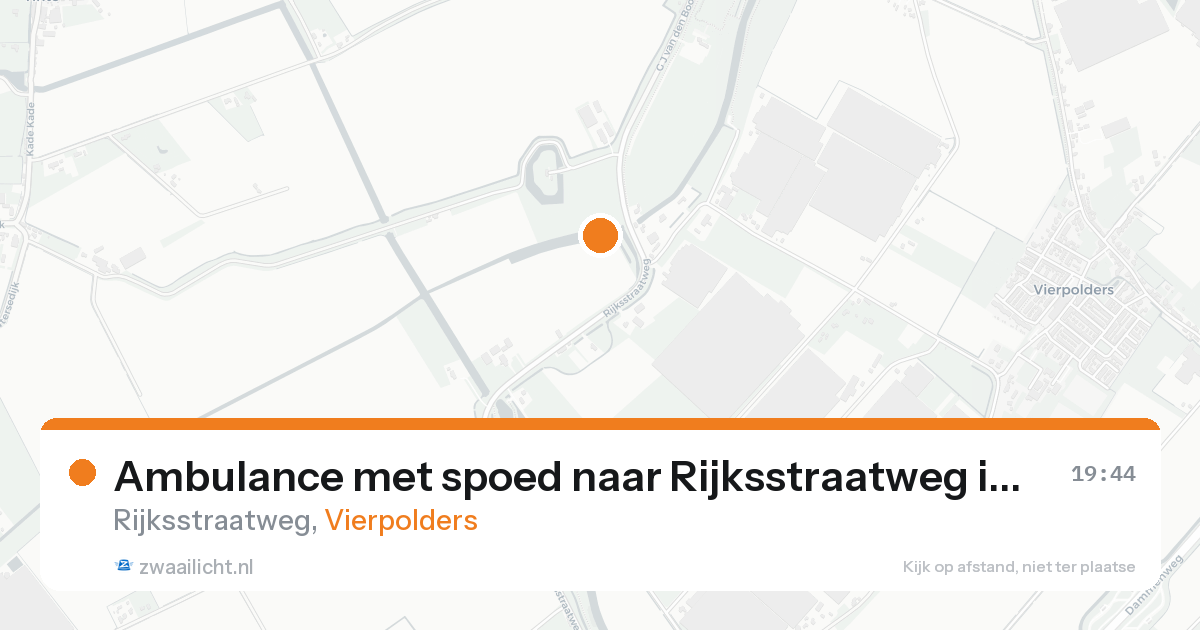 Ambulance met spoed naar Rijksstraatweg in Vierpolders — 29 mei 2026