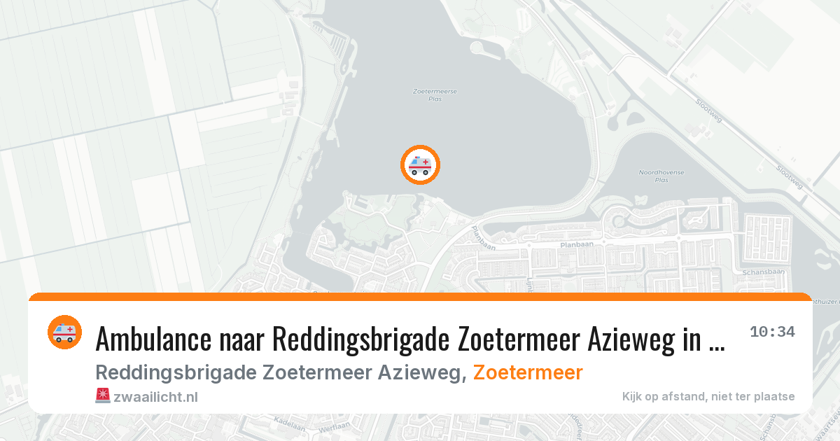 Ambulance naar Reddingsbrigade Zoetermeer Azieweg in Zoetermeer — 25 mei 2026