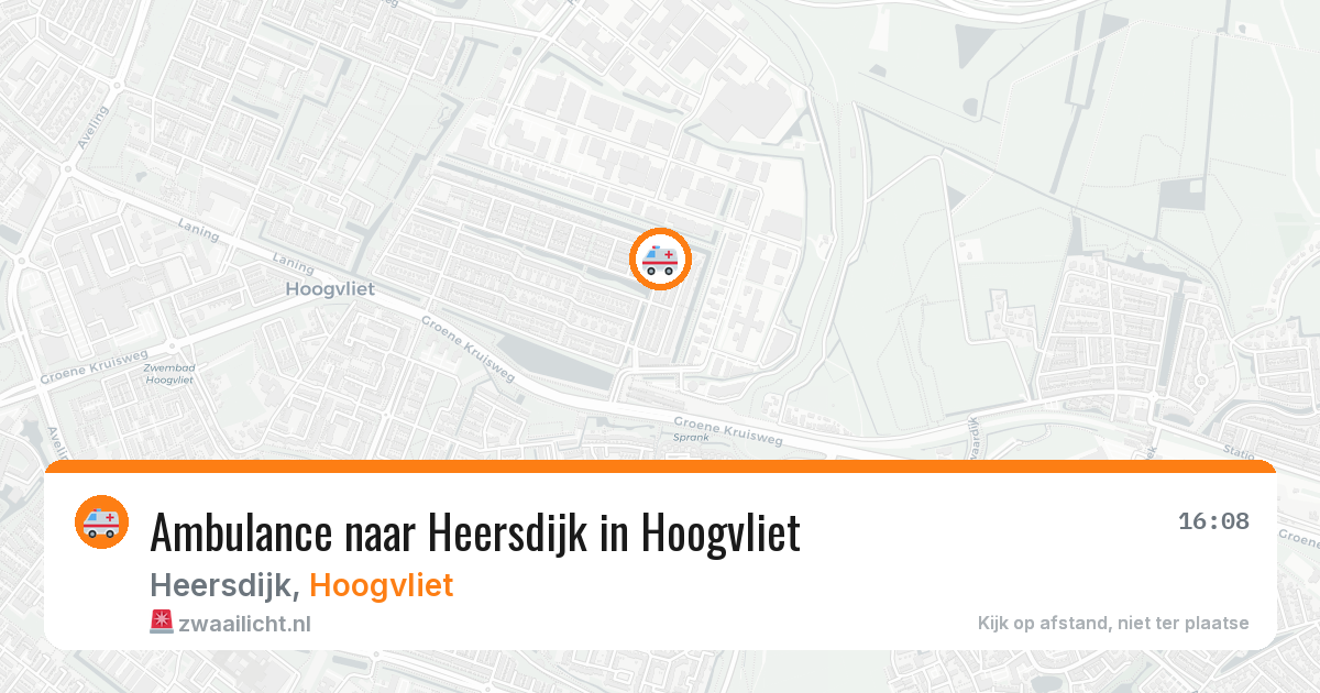 Ambulance naar Heersdijk in Hoogvliet — 20 mrt 2026