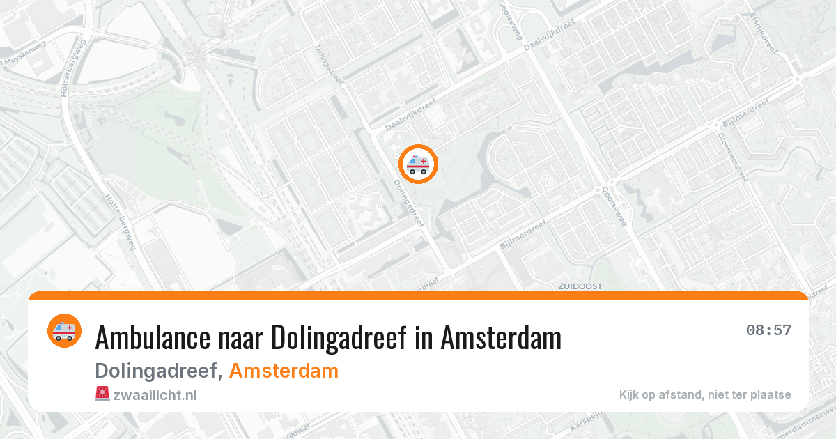 Ambulance naar Dolingadreef in Amsterdam — 6 apr 2026