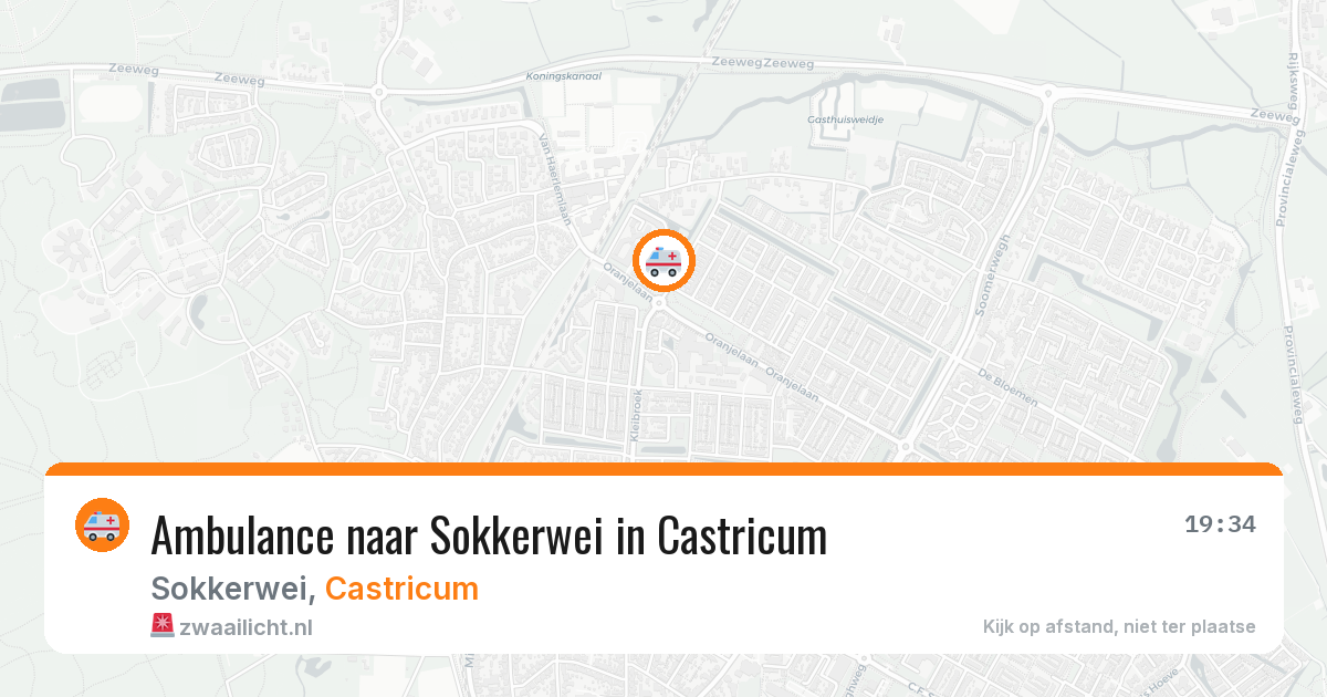 Ambulance naar Sokkerwei in Castricum — 28 jun 2026